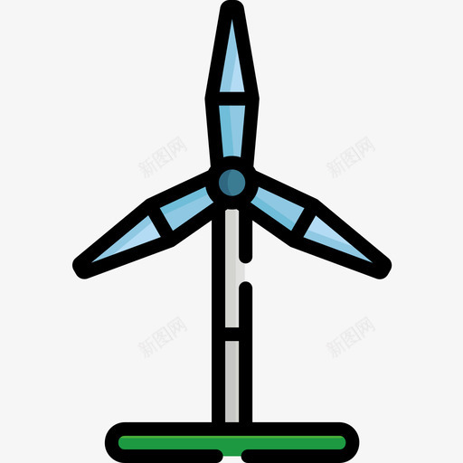 Eolic能量循环利用10线性颜色图标svg_新图网 https://ixintu.com Eolic能量 循环利用10 线性颜色