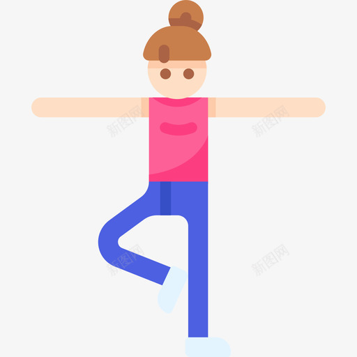 瑜伽瑜伽和正念平的图标svg_新图网 https://ixintu.com 平的 瑜伽 瑜伽和正念