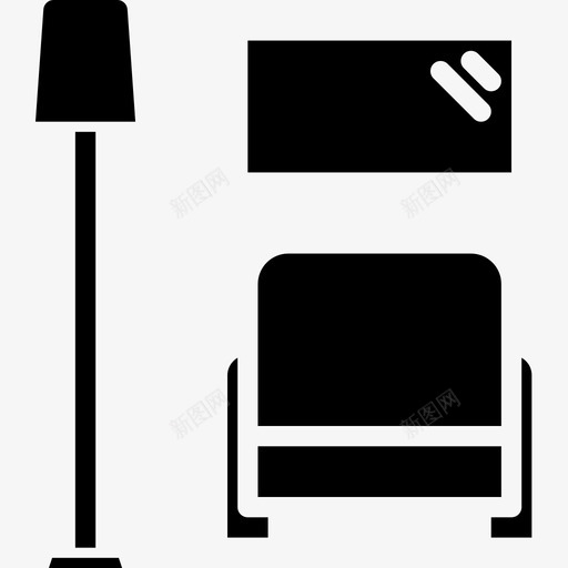 客厅家具家装2件实木图标svg_新图网 https://ixintu.com 实木 客厅家具家装2件