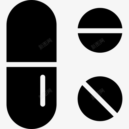 药丸医用130固体图标svg_新图网 https://ixintu.com 医用130 固体 药丸