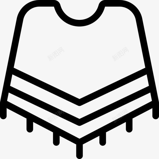 斗篷文化社区2线性图标svg_新图网 https://ixintu.com 文化社区2 斗篷 线性