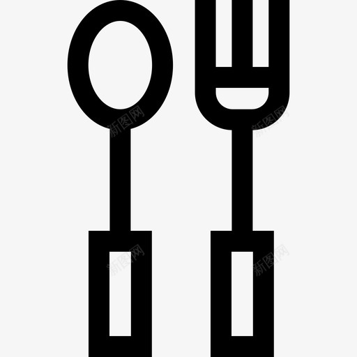 餐具商场10直列图标svg_新图网 https://ixintu.com 商场10 直列 餐具