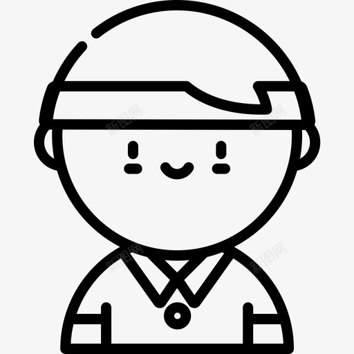 网球运动员积极生活方式9直线型图标svg_新图网 https://ixintu.com 直线型 积极生活方式9 网球运动员