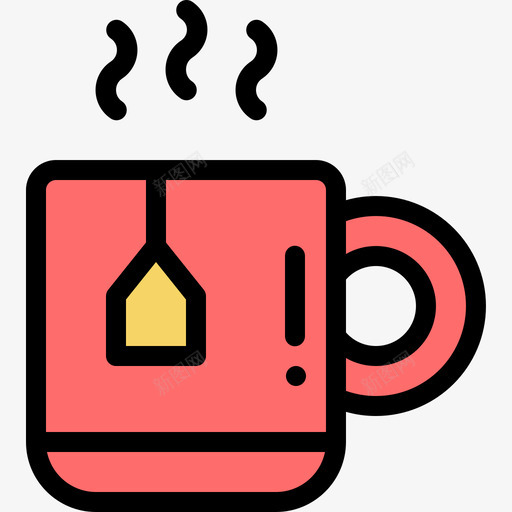 茶杯艺术工作室9线性颜色图标svg_新图网 https://ixintu.com 线性颜色 艺术工作室9 茶杯