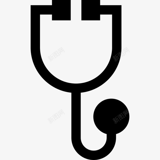 听诊器医疗器械13填充图标svg_新图网 https://ixintu.com 医疗器械13 听诊器 填充