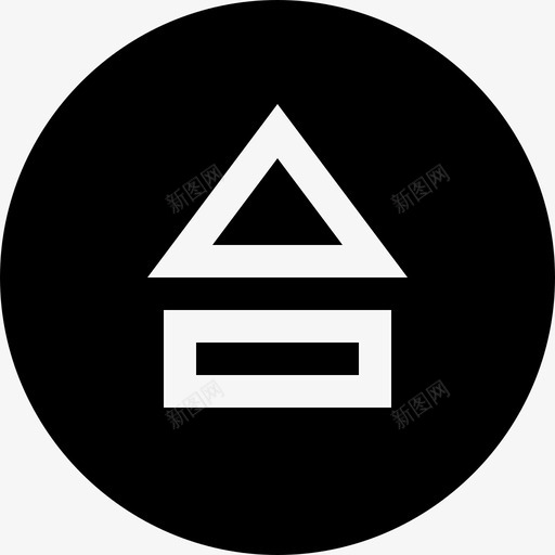 上传多媒体播放器控制2已填充图标svg_新图网 https://ixintu.com 上传 多媒体播放器控制2 已填充