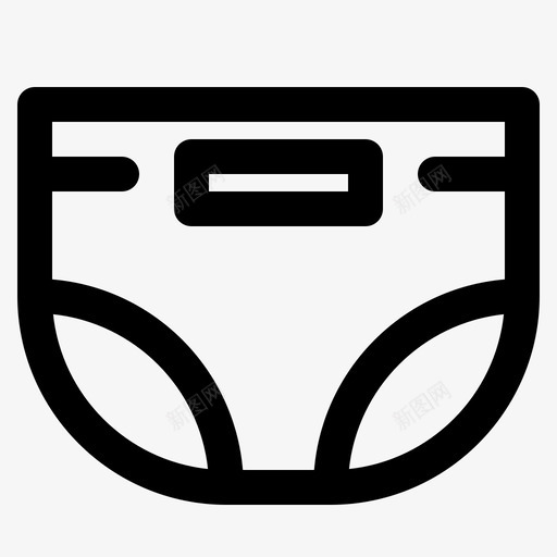 尿布婴儿童年图标svg_新图网 https://ixintu.com 儿童 儿童和玩具概述 婴儿 尿布 童年