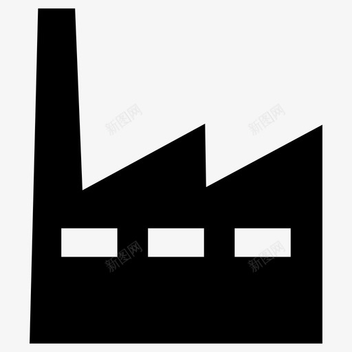 工厂装配商业图标svg_新图网 https://ixintu.com 商业 家庭 工业 工厂 生产 装配