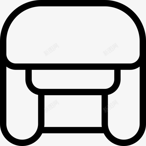 头盔跳跃式直线式图标svg_新图网 https://ixintu.com 头盔 直线式 跳跃式