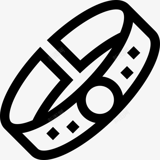 手镯珠宝12线状图标svg_新图网 https://ixintu.com 手镯 珠宝12 线状