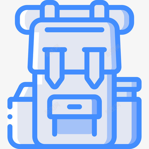 背包旅行139蓝色图标svg_新图网 https://ixintu.com 旅行139 背包 蓝色