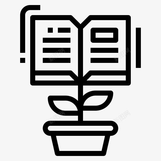 创造商业人力图标svg_新图网 https://ixintu.com 人力 人力资源 创造 商业 盆栽 资源