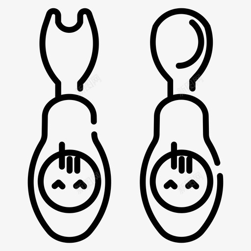 小勺吃的食物图标svg_新图网 https://ixintu.com 养育孩子 厨房 吃的 小勺 食物