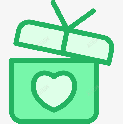 礼物庆祝11直线绿色图标svg_新图网 https://ixintu.com 庆祝11 直线绿色 礼物