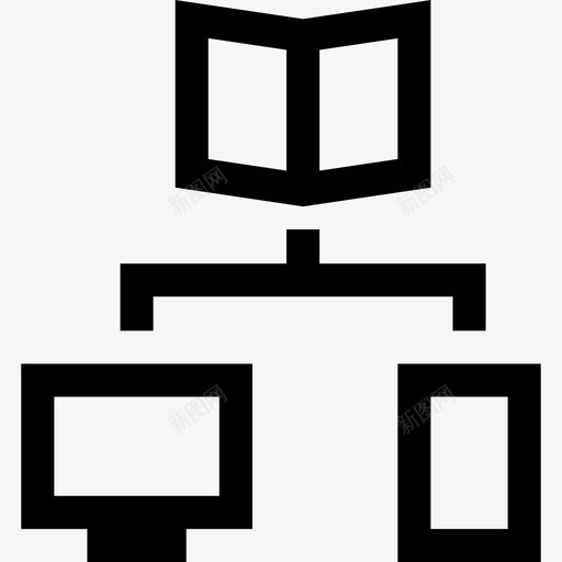 连接计算机和文件3线性图标svg_新图网 https://ixintu.com 线性 计算机和文件3 连接