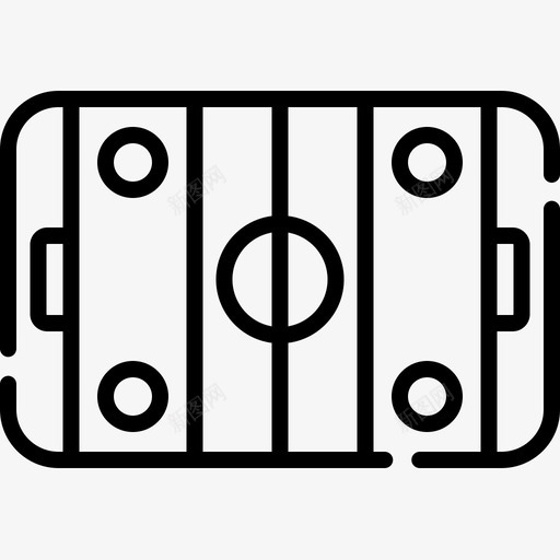 冰球冬季运动17直线型图标svg_新图网 https://ixintu.com 冬季运动17 冰球 直线型