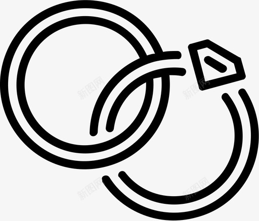 戒指订婚戒指礼物图标svg_新图网 https://ixintu.com 婚姻 情人节 戒指 爱情 礼物 订婚戒指