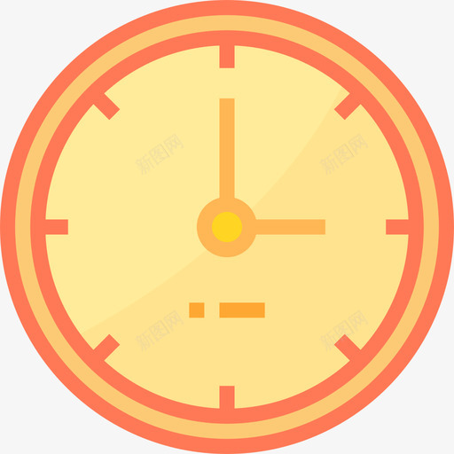 时钟办公工具2扁平图标svg_新图网 https://ixintu.com 办公工具2 扁平 时钟