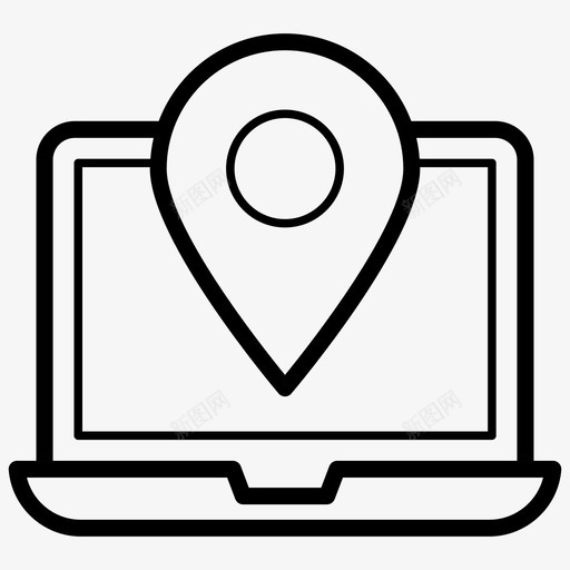 在线定位gps定位针图标svg_新图网 https://ixintu.com gps 在线地址 在线定位 定位指针 定位针 搜索引擎优化和网页线图标