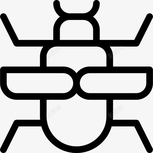 昆虫昆虫5线状图标svg_新图网 https://ixintu.com 昆虫 昆虫5 线状