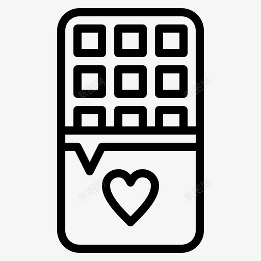爱巧克力约会情人节图标svg_新图网 https://ixintu.com 情人节 爱巧克力 爱约会线 约会