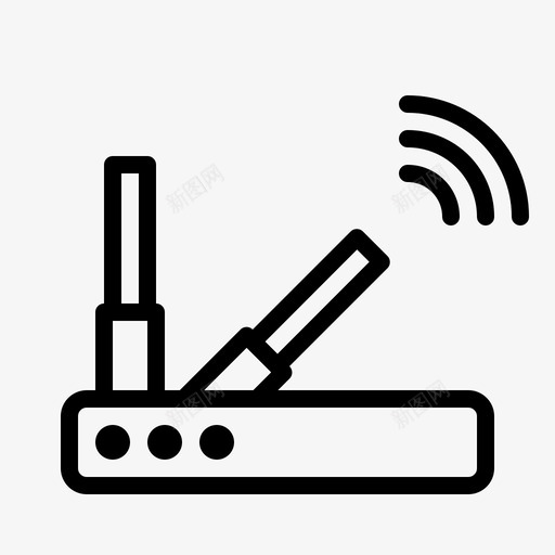 wifi路由器互联网网络图标svg_新图网 https://ixintu.com wifi路由器 互联网 技术 搜索引擎优化 无线 网络