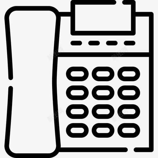 电话媒体技术14线性图标svg_新图网 https://ixintu.com 媒体技术14 电话 线性