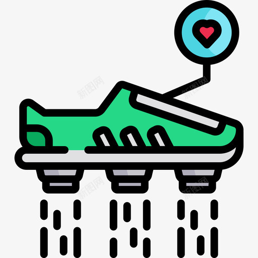 飞鞋未来科技9线条色彩图标svg_新图网 https://ixintu.com 未来科技9 线条色彩 飞鞋