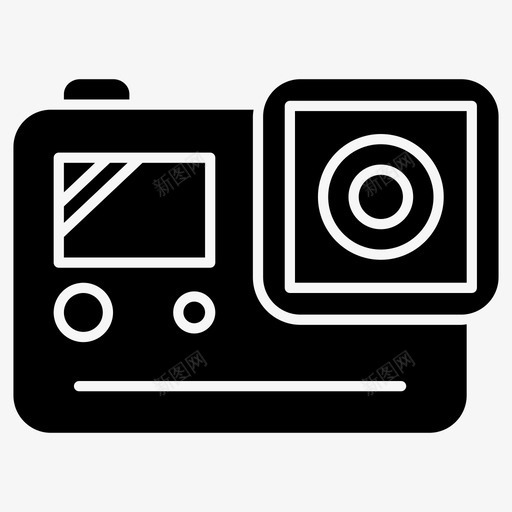 动作摄影机gopro实景摄影机图标svg_新图网 https://ixintu.com gopro 动作摄影机 实景摄影机
