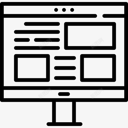 版式编辑6线性图标svg_新图网 https://ixintu.com 版式 线性 编辑设计6