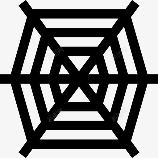 蜘蛛网万圣节66填充图标svg_新图网 https://ixintu.com 万圣节66 填充 蜘蛛网