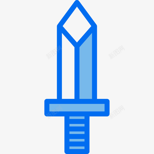 剑玩具8蓝色图标svg_新图网 https://ixintu.com 剑 玩具8 蓝色