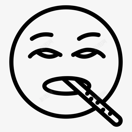病表情符号脸图标svg_新图网 https://ixintu.com 病 脸 表情符号