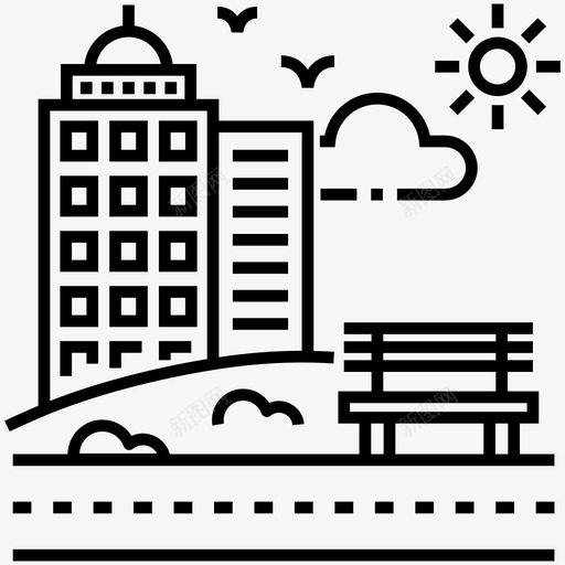 城市生活长凳最佳生活标准图标svg_新图网 https://ixintu.com 城市生活 天行者 旅游线矢量包 最佳生活标准 现代生活 长凳