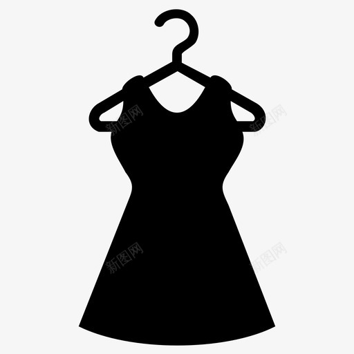 服装优雅时尚图标svg_新图网 https://ixintu.com 优雅 时尚 服装 购物 风格