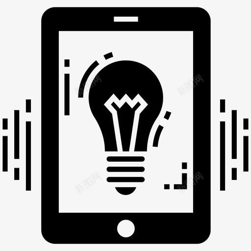 技术应用程序开发创意生成图标svg_新图网 https://ixintu.com 与环境相关的字形图标 创意应用程序 创意生成 应用程序开发 技术 智能手机应用程序