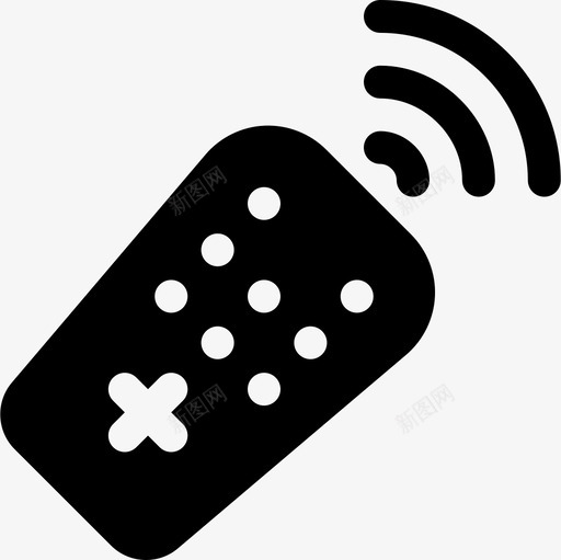 遥控器硬件9已填充图标svg_新图网 https://ixintu.com 已填充 硬件9 遥控器