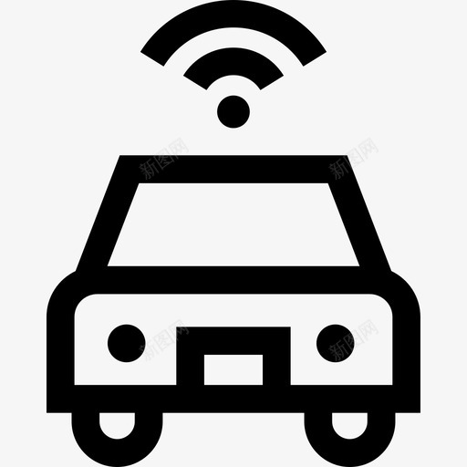 汽车智慧城市3直线型图标svg_新图网 https://ixintu.com 智慧城市3 汽车 直线型