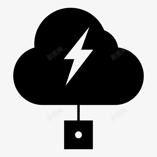 云计算数据库图标svg_新图网 https://ixintu.com 云 存储 数据库 网络 计算 金融