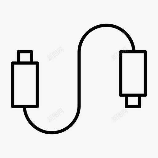 分机充电连接器图标svg_新图网 https://ixintu.com usb 充电 其他 分机 设备 连接器