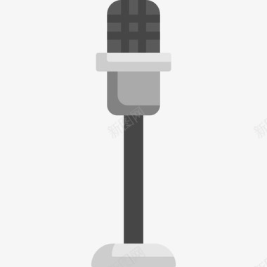 麦克风3号节目扁平图标图标icon 麦克风3号节目扁平图标图标