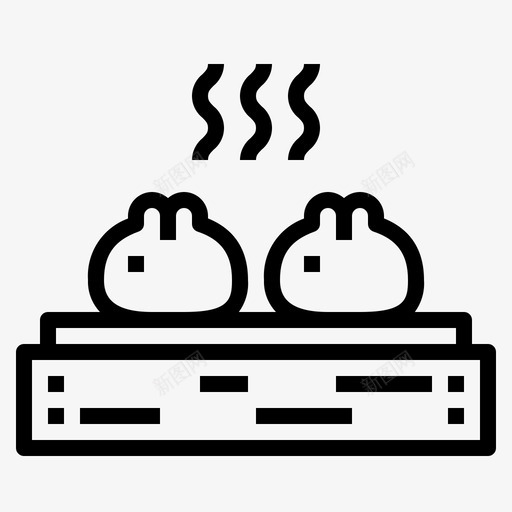饺子中国食品图标svg_新图网 https://ixintu.com gyoza 中国 中国偶像 食品 饺子