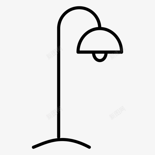 路灯灯图标svg_新图网 https://ixintu.com 灯 路灯