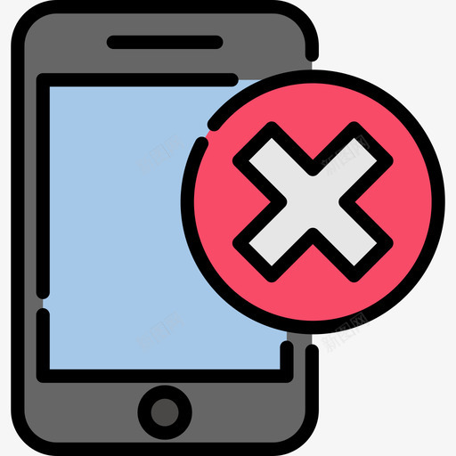 没有电话29号机场直线颜色图标svg_新图网 https://ixintu.com 29号机场 没有电话 直线颜色