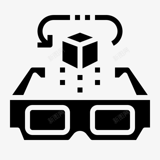 3d眼镜电影院娱乐图标svg_新图网 https://ixintu.com 3d眼镜 多媒体 娱乐 电影 电影院