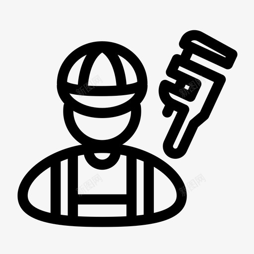 水管工工作职业图标svg_新图网 https://ixintu.com 工作 水管工 职业 职业图标