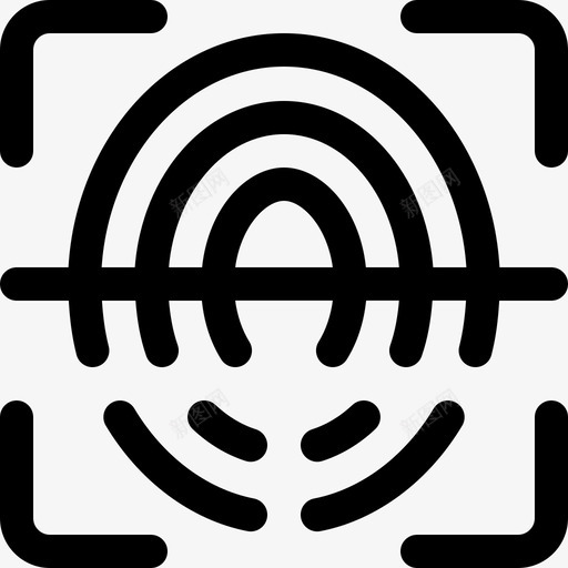 指纹扫描黑客4填充图标svg_新图网 https://ixintu.com 填充 指纹扫描 黑客4