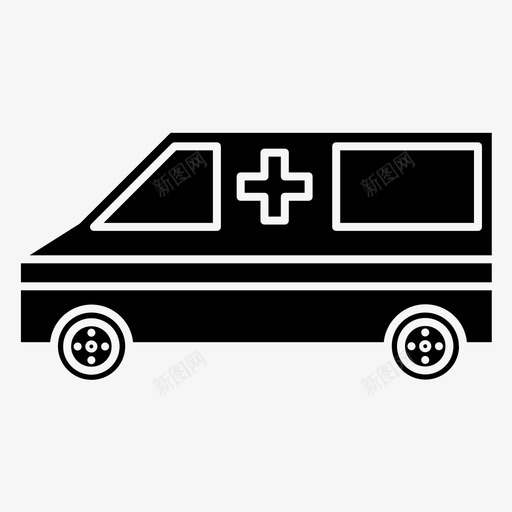 救护车运输工具车辆图标svg_新图网 https://ixintu.com 救护车 车辆 运输工具