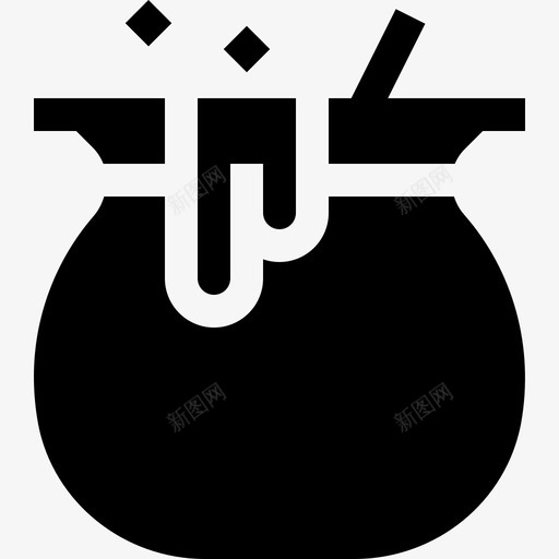 大锅万圣节66装满了图标svg_新图网 https://ixintu.com 万圣节66 大锅 装满了