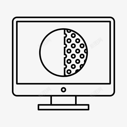 最后一个季度预报lcd图标svg_新图网 https://ixintu.com lcd 天气 最后一个季度 月亮 预报